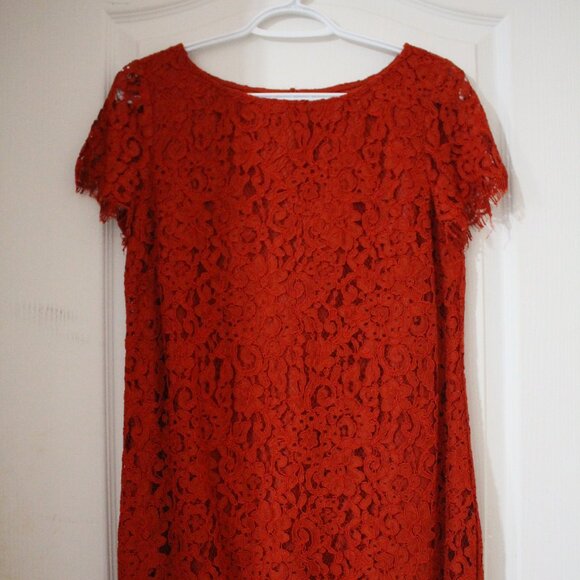 Zara Red Lace Dress - Picture 1 of 2
